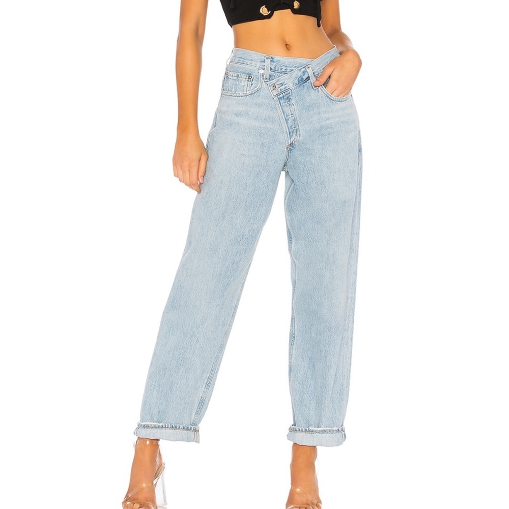 Agolde criss cross jeans in perfect condition 🤍